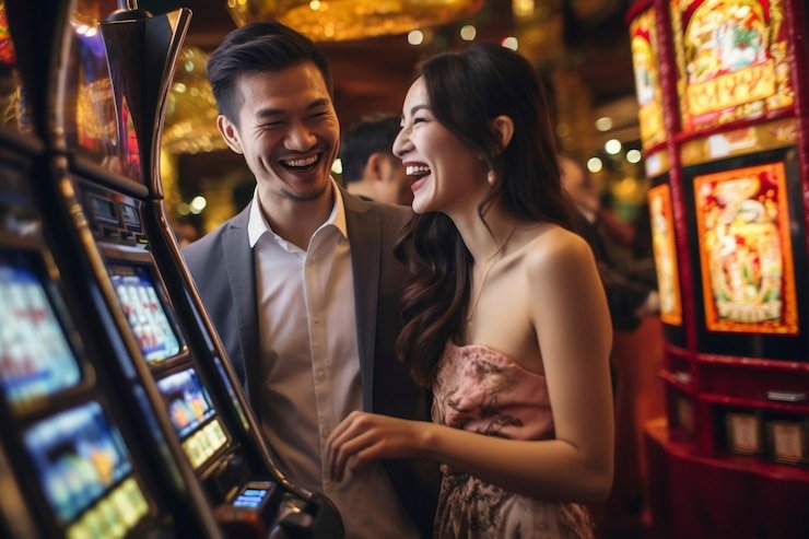 Roda Crazy Time menampilkan angka dan empat bonus round yang interaktif Roda Crazy Time dengan segmen nilai dan bonus round